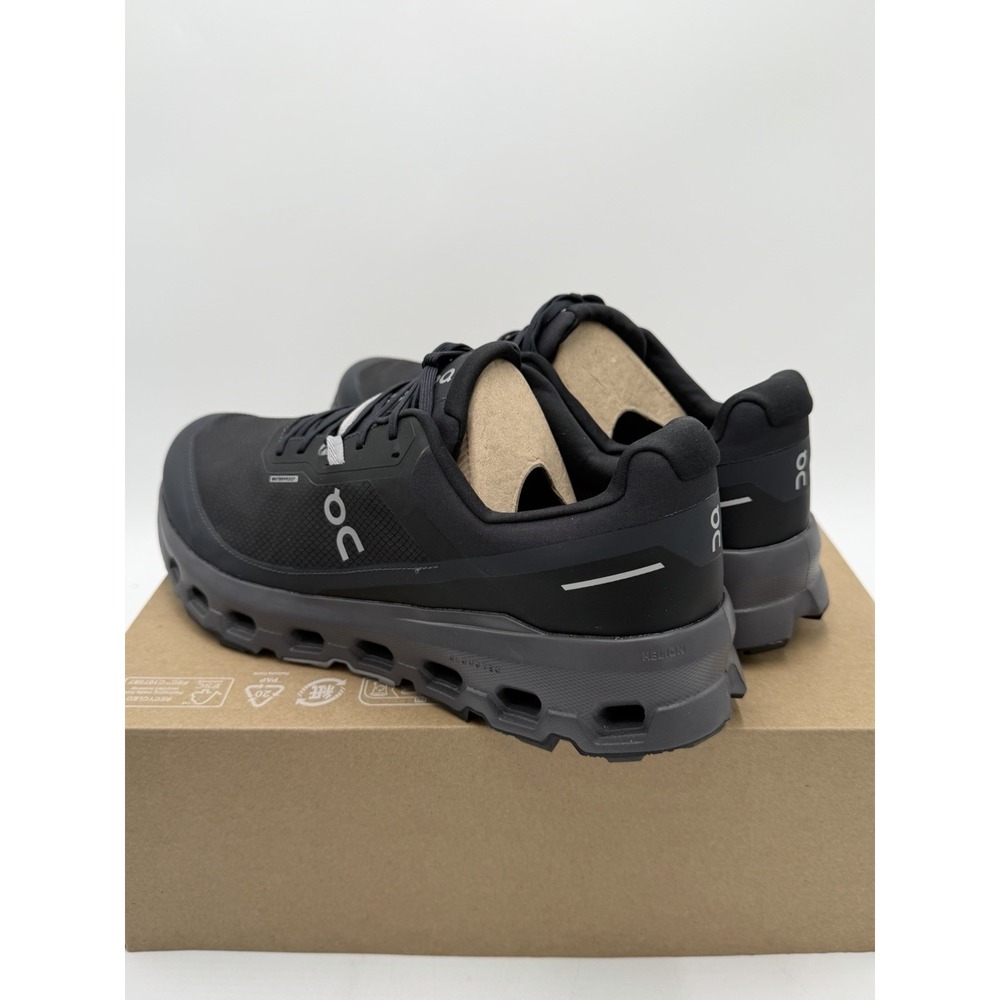 On Men's Cloudvista 2 Waterproof Size 12 Black | Eclipse 3ME30140106 New - Picture 5 of 10